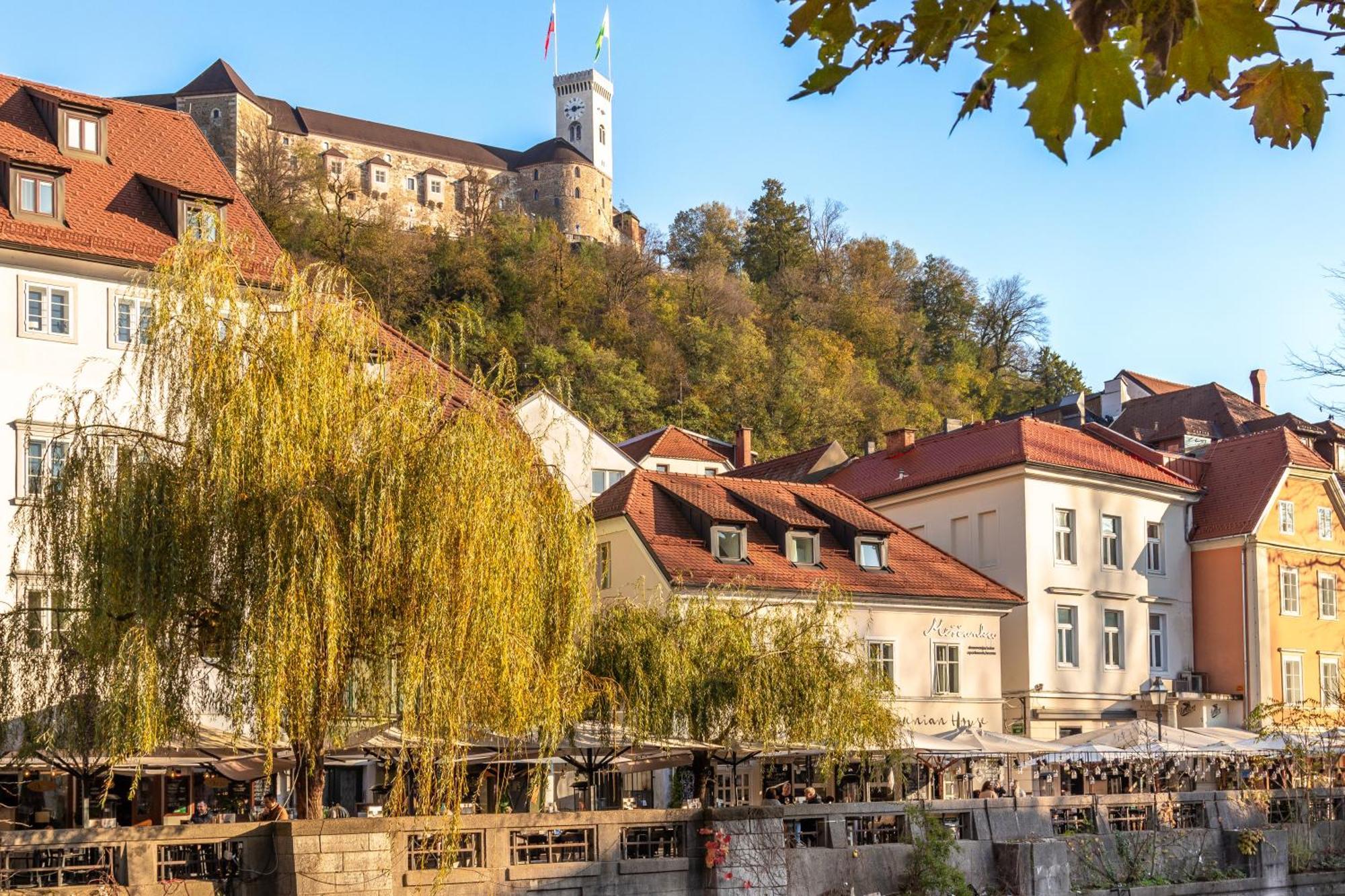 Luxe Penthouse With A Castle View Lublaň Exteriér fotografie