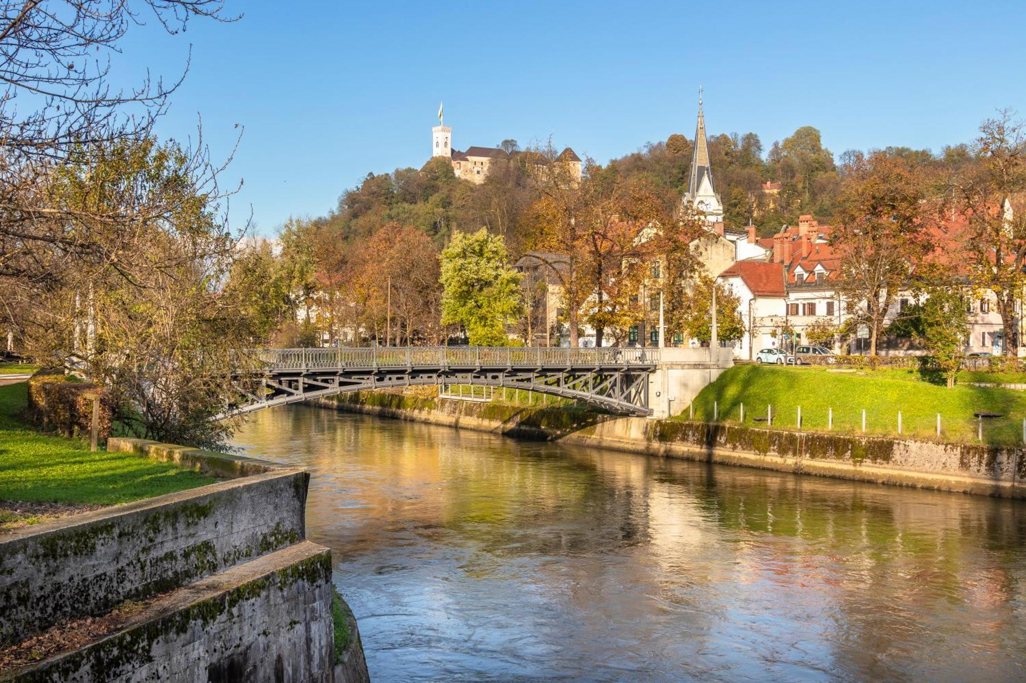 Luxe Penthouse With A Castle View Lublaň Exteriér fotografie